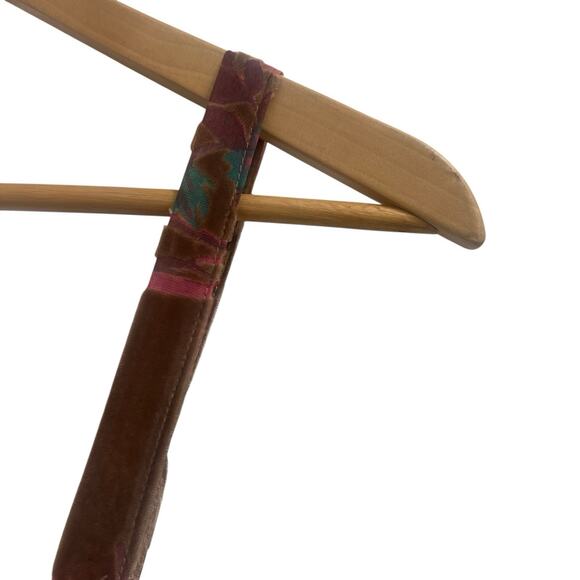 Lulu’s Coveted Grace Brown Burn Out Velvet Midi Dress Size S Floral Bustier - Picture 12 of 15